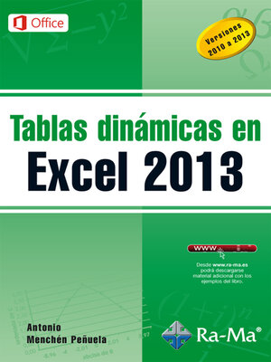 cover image of Tablas dinámicas en Excel 2013